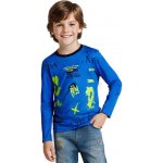 chlapecké tričko S DLOUHÝM RUKÁVEM Modrá – Zboží Dáma