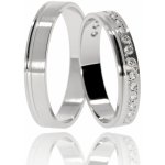 Zlatnictví Helios Zlaté snubní prsteny L 211 Se Zirkony – Hledejceny.cz