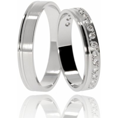 Zlatnictví Helios Zlaté snubní prsteny L 211 Se Zirkony – Hledejceny.cz