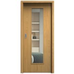 Sapeli Elegant Komfort M55 posuvné dub natur 90 x 210 cm Čiré sklo – Hledejceny.cz