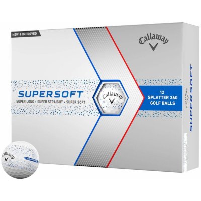 Callaway Supersoft Blue Splatter 360 modré 12 ks – Zbozi.Blesk.cz