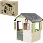 Smoby Domček ekologický Neo Jura Lodge Playhouse Green rozšíriteľný 2 dvere 2 okná s okenicami z recyklovaného materiálu s UV filtrom od 24 mes SM810503 – Zboží Dáma