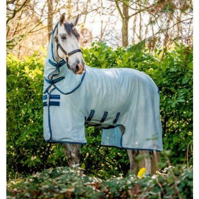 Horseware Deka proti hmyzu Amigo Bug Buster Plus s krkem azure blue navy & electric blue – Sleviste.cz