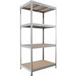 Biedrax Regál 45 x 120 x 180 cm 4 police – Sleviste.cz