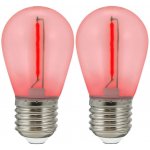 Polux SADA 2x LED žárovka PARTY E27/0,3W/36V červená SA1799 – Hledejceny.cz