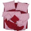 Povlečení SCANquilt povlečení KLASIK Srdíčka bíločervená ruby 140x200 70x90