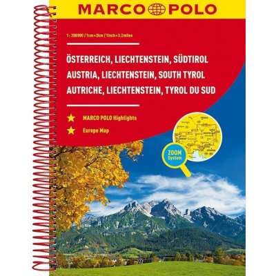 MARCO POLO Reiseatlas Österreich Liechtenstein Südtirol / Austria Liechtenstein South Tyrol / Autriche Liechtenstein Tyrol – Hledejceny.cz