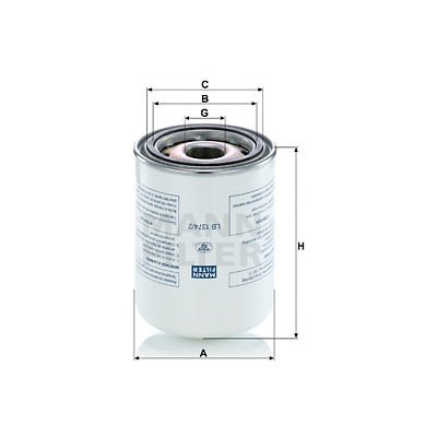 MANN-FILTER Filtr, technika stlačeného vzduchu LB 1374/2 – Zboží Mobilmania