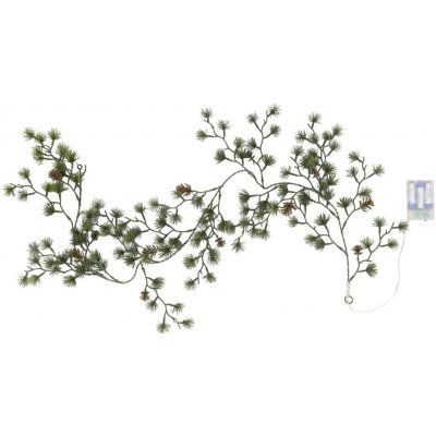 Chic Antique Svítící LED girlanda z umělého jehličí Fir/Pinecones, zelená barva, plast – Hledejceny.cz