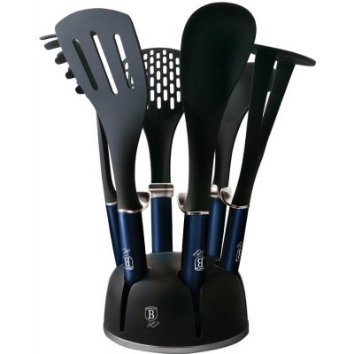 BERLINGERHAUS Kuchyňské náčiní ve stojanu sada 7 ks Aquamarine Metallic Line BH-6245 – Zboží Dáma