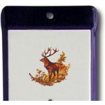 Venkovní teploměr smaltovaný, Modrobílý 860 x 140 mm, Motiv Jelen – Zboží Mobilmania