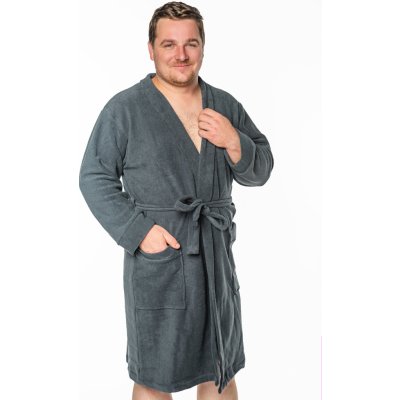 Bonastyl Filip pánský froté župan grafit – Sleviste.cz