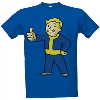 Tričko s potiskem Fallout Pip Boy 2 pánské královská modrá