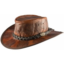 Australský klobouk kožený Outback