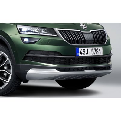 ŠKODA KAROQ-SPOILER PŘEDNÍHO NÁRAZNÍKU original - stříbrný 57A071606 – Zboží Mobilmania