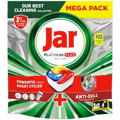 Jar Tablety do myčky Platinum Plus All In1 Lemon 102 ks – Zboží Dáma