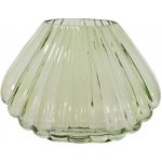 Skleněná váza mušle růžová/zelená, 12x29x22 cm - Růžová – Hledejceny.cz