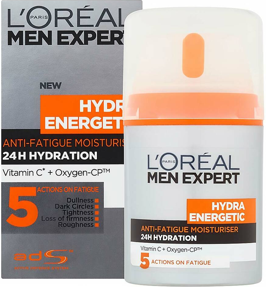 L\'Oréal Hydra Energetic hydratační krém proti známkám únavy pro muže 50 ml