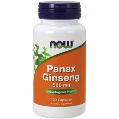 NOW Panax Ginseng 500 mg 100 kapslí
