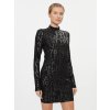 Dámské šaty Calvin Klein Jeans Každodenní šaty Logo Aop Long Sleeve Dress J20J222989 Černá