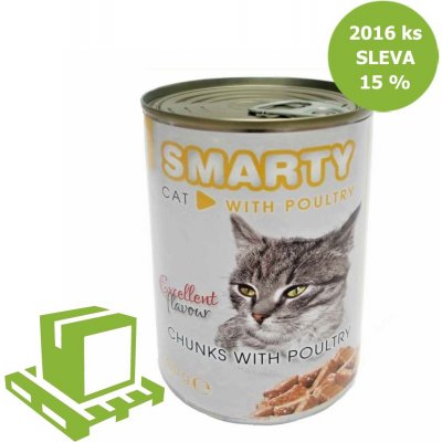 Smarty chunks Cat drůbeží 410 g – Sleviste.cz