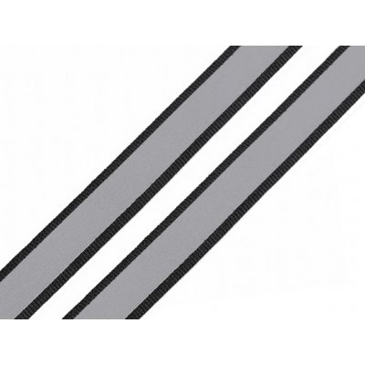 Prima-obchod Reflexní páska šíře 15 mm na tkanině, barva 2 černá