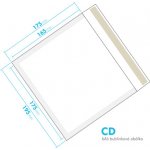 Bílá bublinková obálka CD vnitřní rozměr 175x165 mm – Zboží Živě
