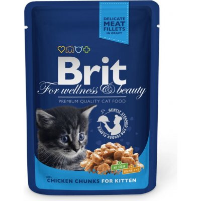Brit Premium Cat Kitten Chicken Chunks 100 g – Sleviste.cz