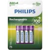 Baterie nabíjecí Philips AAA 700mAh 4ks R03B4A70/10