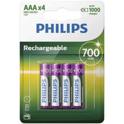 Philips AAA 700mAh 4ks R03B4A70/10 – Zbozi.Blesk.cz