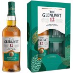 Glenlivet DOUBLE 12y 40% 0,7 l (dárkové balení 2 sklenice) – Zbozi.Blesk.cz