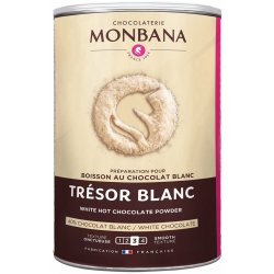 Monbana TRESOR Čokoláda hustá bílá v plechovce 500 g