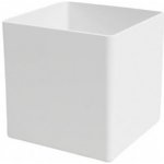 Artevasi Květináč OSLO čtvercový 11cm plast bílá – Sleviste.cz