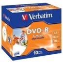 Verbatim DVD-R 4,7GB 16x, slim jewel, 10ks (43521)