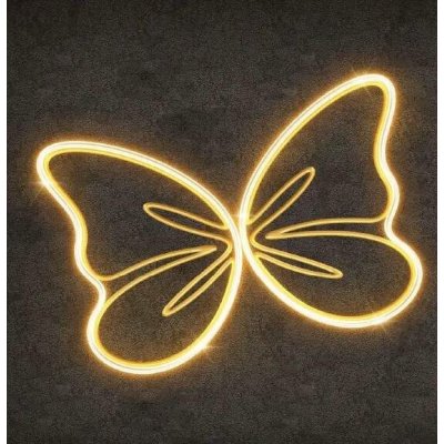 Eco Fix 2D LED světelný motýl, 30 × 20 cm, teple bílá, závěsný, 3D tisk, hliník – Hledejceny.cz