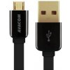 Flex kabel AVACOM MIC-120K kabel USB - Micro USB, 120cm, černá - AVACOM DCUS-MIC-120K