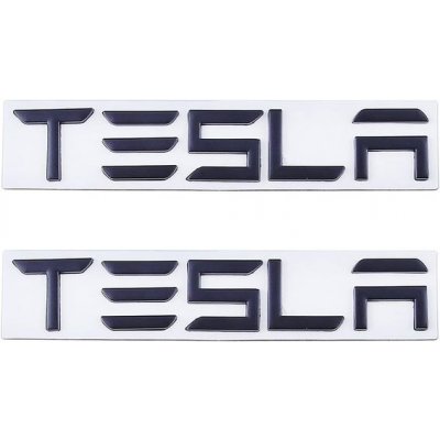 Samolepka s emblémem Tesla, 3D kovové logo pro Tesla Model 3/X, Model S/Y, písmena na kufr, emblém, | Zboží Auto