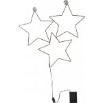 Star Trading Okenní dekorace 3 hvězd Stella 90xLED | černá – Hledejceny.cz