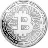 USA krypto Bitcoin ryzí stříbro medaile Crypto Bitcoin Motiv 1 oz