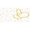 Obálka Albi Přání do obálky - obálka na peníze, Zlaté srdce 18,8 x 8,8 cm