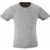 Dětské tričko Sol's Milo z organické bavlny s enzymatickým ošetřením šedá melange