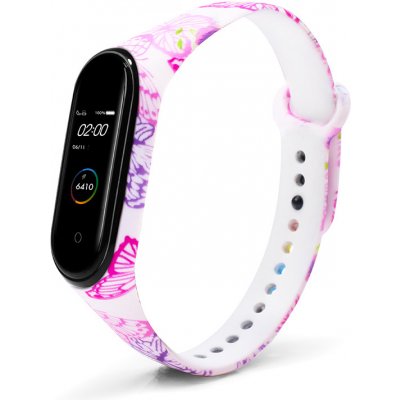 Xiaomi Mi Band 3/4 náhradní náramek Barevní motýli MBSCZ-BMOT4 – Zboží Živě