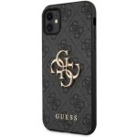 Pouzdro Guess PU 4G Metal Logo iPhone 11 šedé – Sleviste.cz