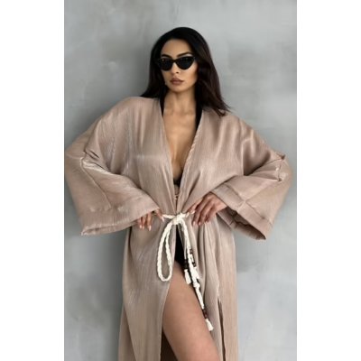 Satén Noir kimono bílé – Zboží Dáma