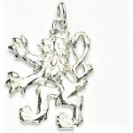 Čištín Zlatý přívěsek Český lev bílé i žluté zlato P 925 – Sleviste.cz