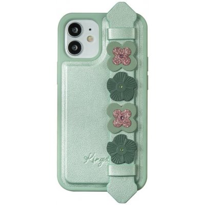 Kingxbar Sweet Series gelový zdobené originálními Swarovski krystaly s podstavcem iPhone 12 mini zelené – Hledejceny.cz