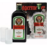 Jägermeister 35% 0,7 l (dárkové balení 2 sklenice) – Zboží Mobilmania