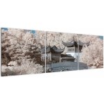 Obraz - Rozkvetlé stromy v Asii, třídílný 150x50 cm – Zbozi.Blesk.cz