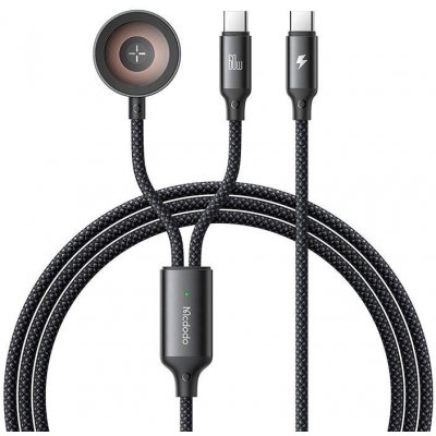 Mcdodo CA-2200 2-in-1 USB-C cable + Apple Watch charger, 60W, 1.2m – Zboží Mobilmania