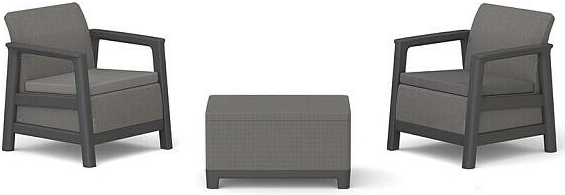 Keter SCANDI LINEA BALCONY - Mountain Grey/Grafit